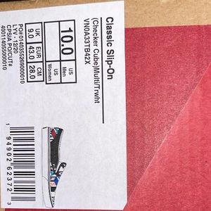 Checkered Vans, multicolor